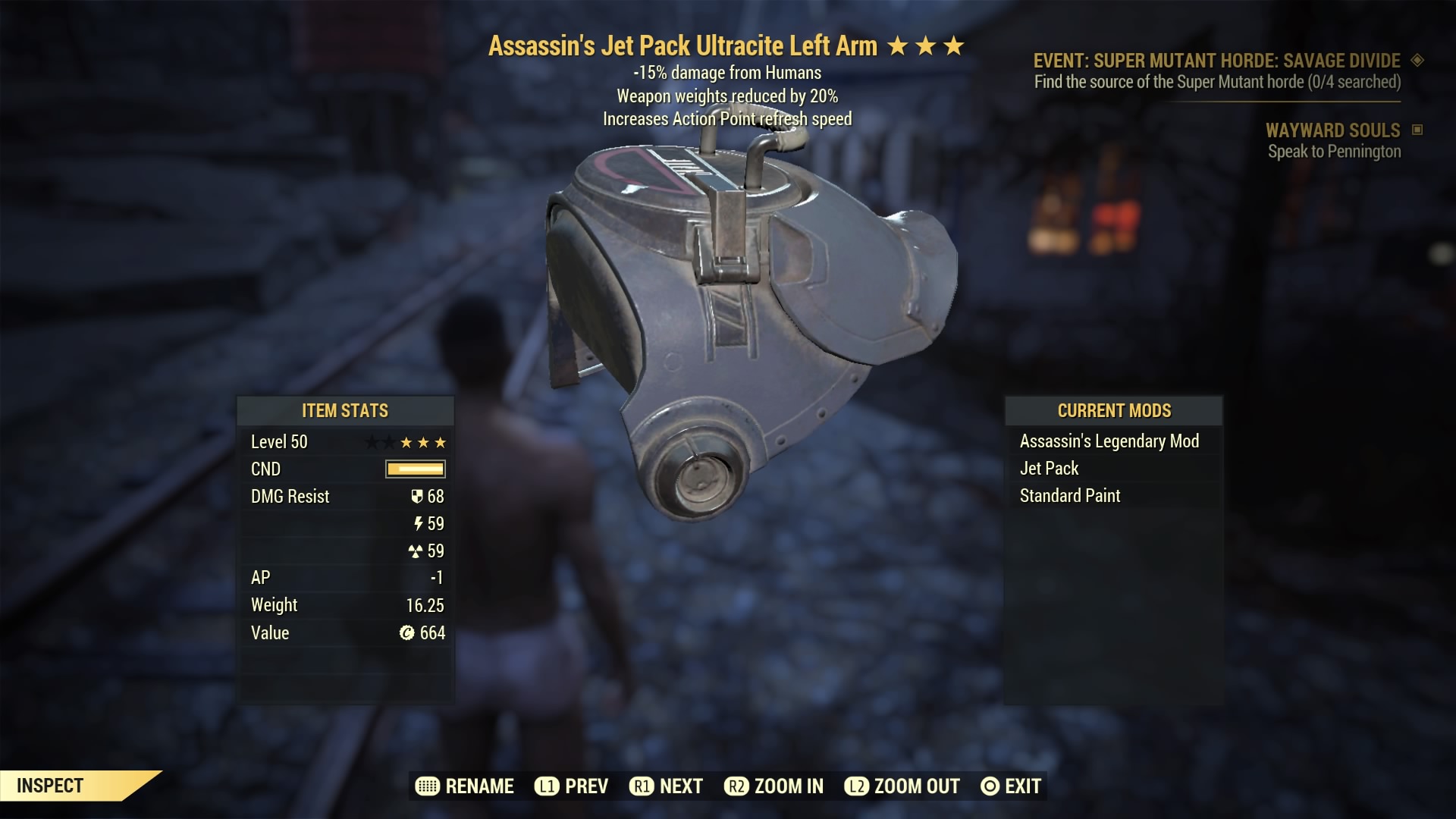 Assassin's [WWR] Jet Pack Ultracite Left Arm